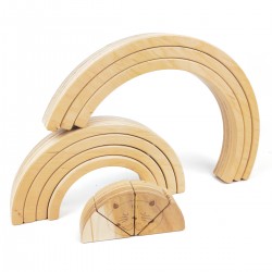 drewniana tęcza montessori dla dziecka