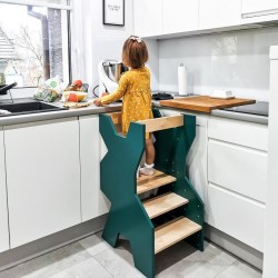 kitchen helper stabilny zielony pajpeczka